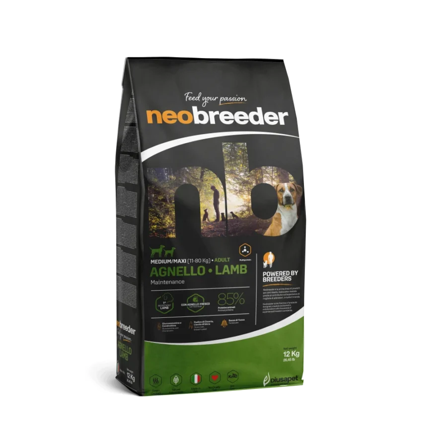 P10247 NEOBREEDER DOG ADULT LAMB MEDIUM MAXI 12 KG fronte