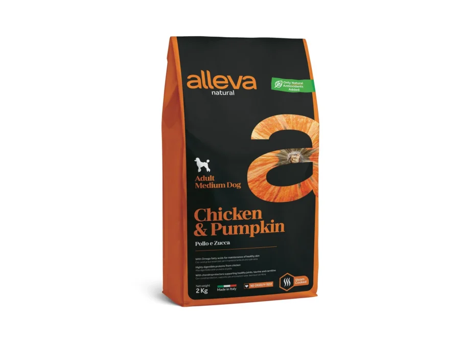 Crocchette per Cani Adulti Medium Zucca e Pollo 2 kg