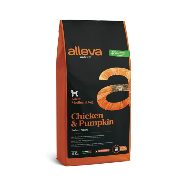 Crocchette per Cani Adulti Medium Zucca e Pollo 12 kg