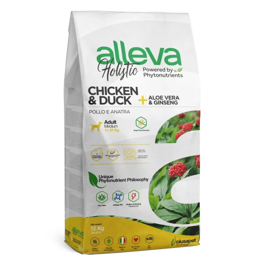 Crocchette per Cani Adulti Pollo e Anatra - Medium | Holistic 12 kg