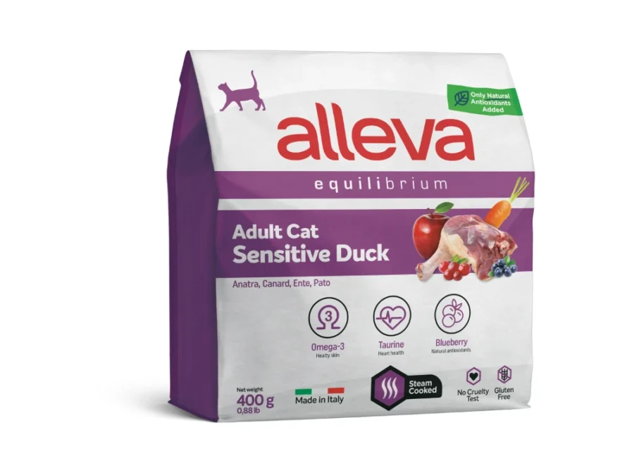 Crocchette Per Gatti Equilibrium Sensitive – Adults (Anatra) 0.400 KG