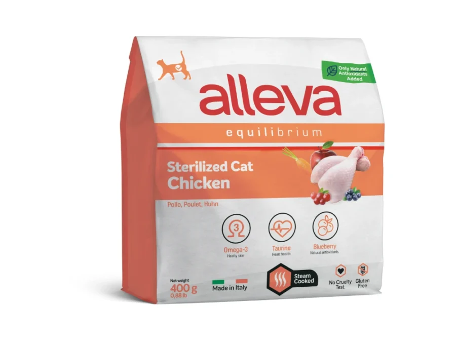 Crocchette per Gatti Equilibrium - Sterilized (Pollo) 0.400 KG