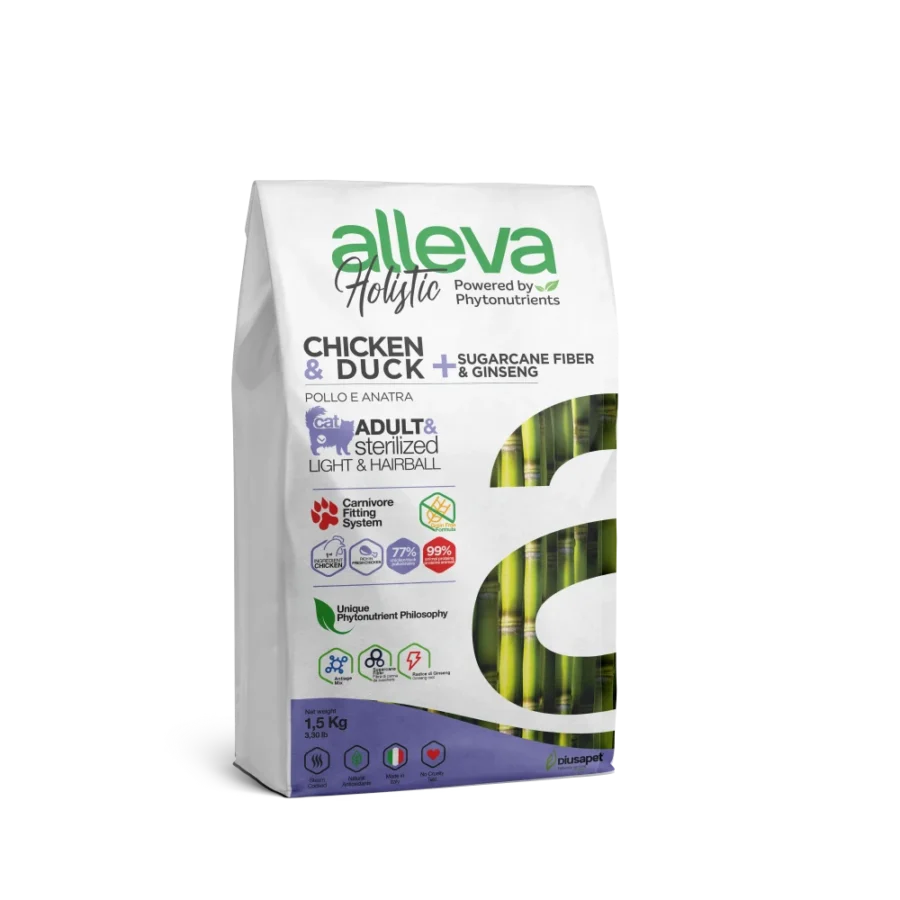 Crocchette per Gatti Holistic Hairball - Adult (Pollo & Anatra) 1.5 KG